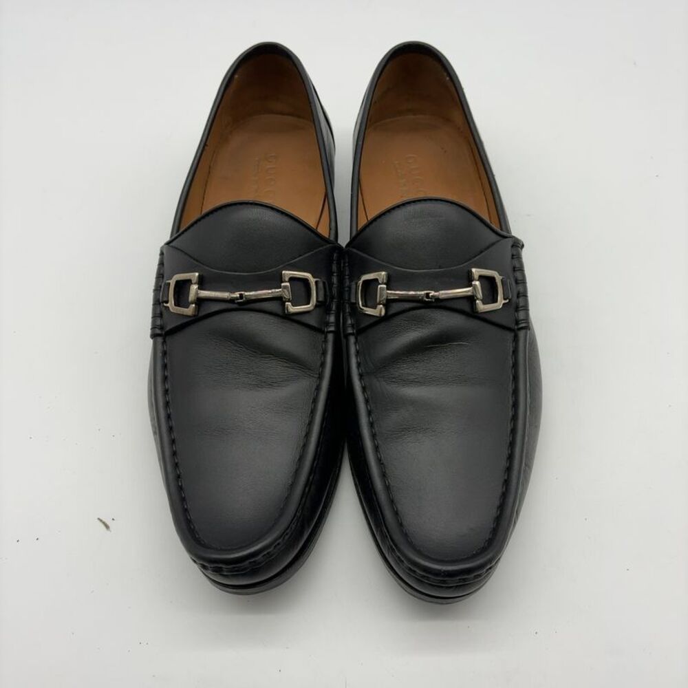 Gucci Leather Slip-On Loafers